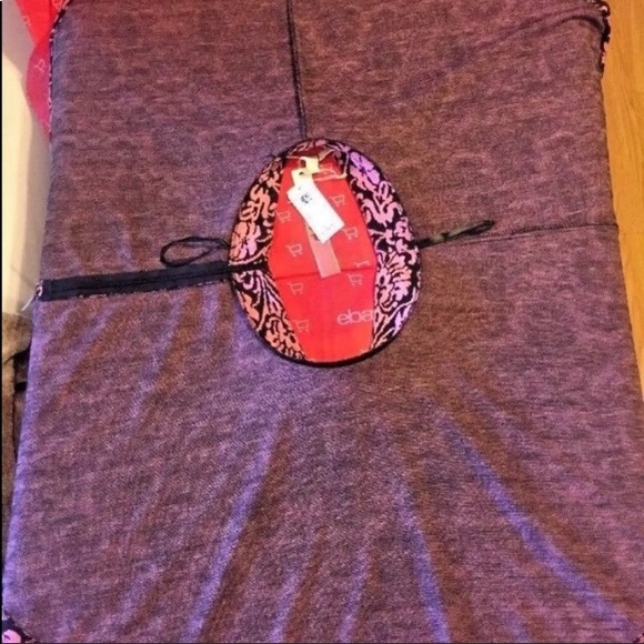 Ya Los Angeles pink & black damask circle pin up A line retro boho skirt S NEW - Picture 6 of 8